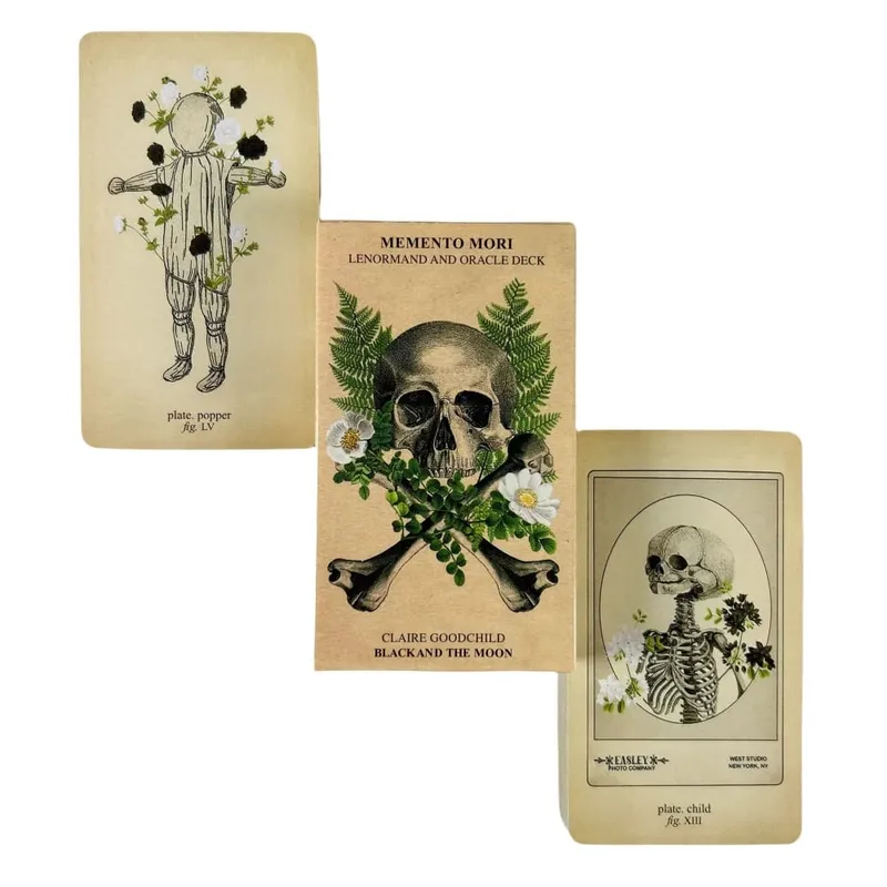 1pc memento mori lenormand e oracle deck inglês jogo de tabuleiro cartas — image 3