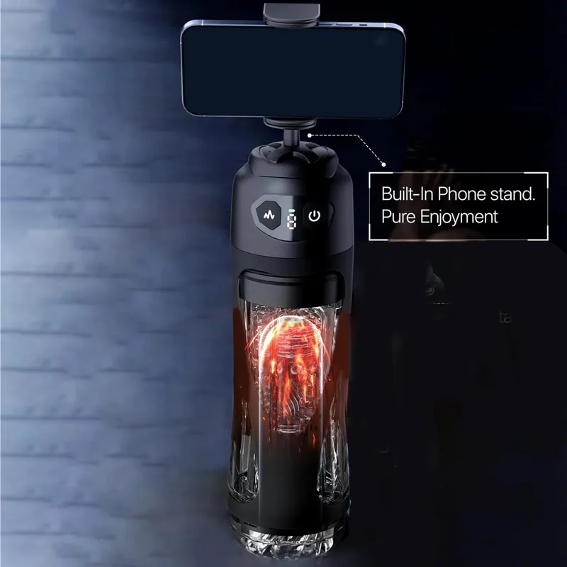 2026 automático lambendo sucção masturbador masculino ai sincronização masculino Stroker pênis bomba boquete adulto brinquedo bolso buceta com suporte do telefone — image 6
