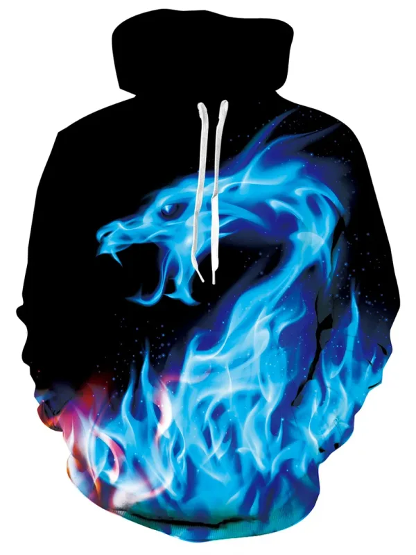 Men's Hoodies Animal Cat Print 3D Patternv Hooded Autumn Pullover Sweatshirt With Pocket Hoodie Streetwear Loose Comfortable