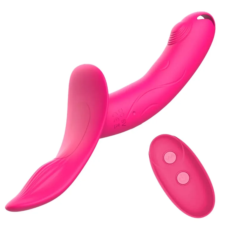 7 Speeds Wearable Double Vibrators For Women Lesbian Couples USB Rechargeable Strapless Strap on Dildo Female Adults Sex Toys