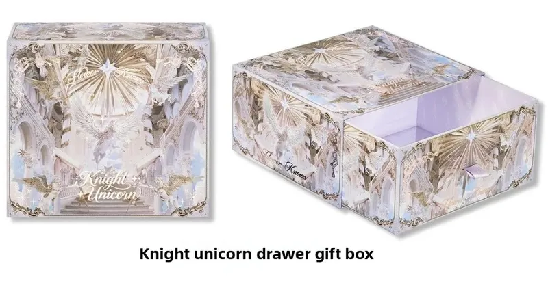 Flower Knows Unicorn Paleta de sombras vintage blush iluminador batom fofo cosméticos femininos para mulheres