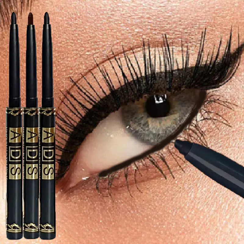 3 pçs lápis delineador de secagem rápida duradouro suave fosco delineador à prova dwaterproof água anti manchas líquido delineador caneta olhos maquiagem cosméticos