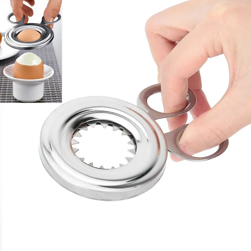 Cortador de ovo cozido, tesoura, ferramenta de cozinha, aço inoxidável, cortador de ovo cozido, casca, ferramenta de descascar, acessórios de cozinha — image 5