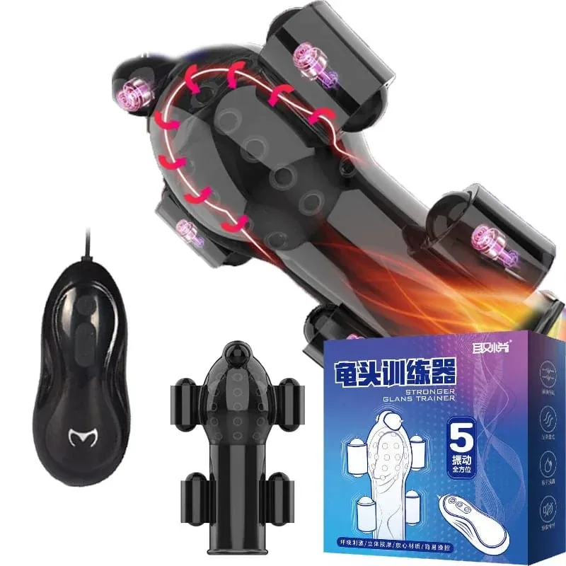 Vibrating Penis Extender Vibrator Glans Stimulator Exercise Delay Sleeve Male Masturbator Bullet Vibrator Adult Sex Toys for Men