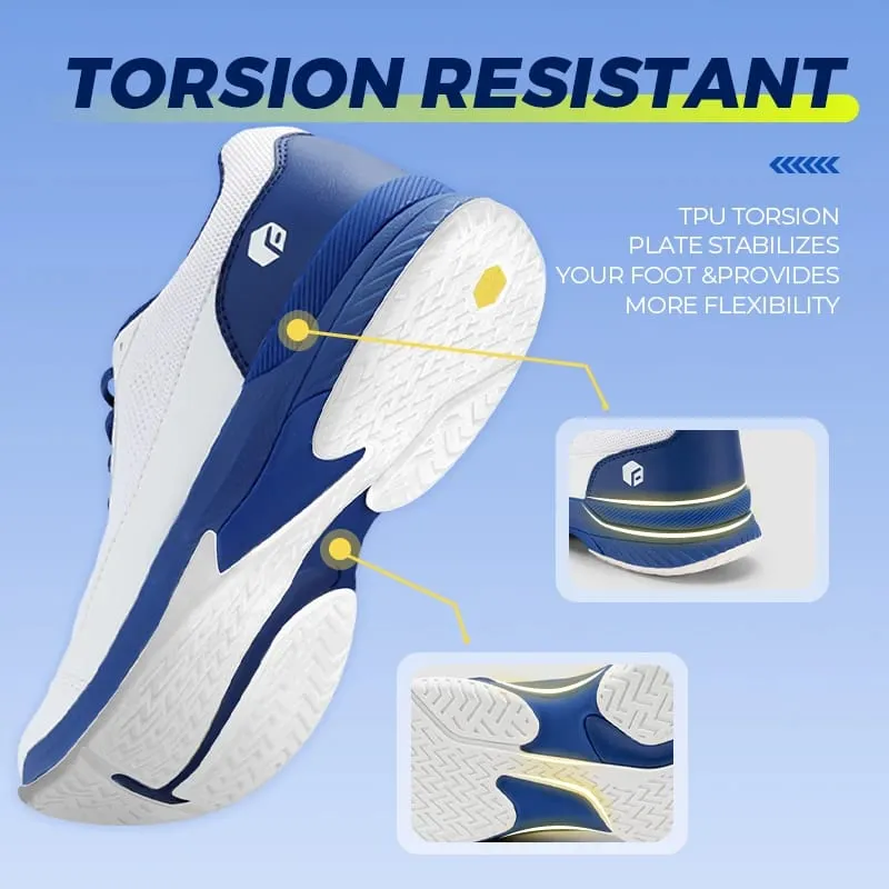 Tênis masculino FitVille de largura ampla 2E para treinamento de tênis profissional, respirável, leve e antiderrapante, equipado com suporte de arco para uso o dia todo