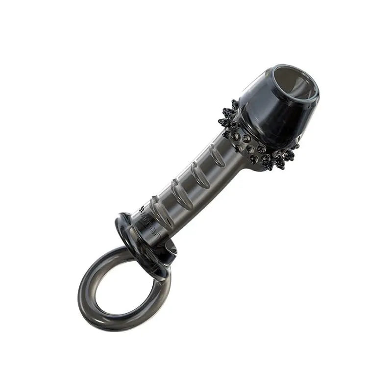 Extensor de pênis retardar a ejaculação, capa de silicone reutilizável para ampliação do pênis, brinquedos sexuais para homens, anel de bloqueio de sêmen, sex shop 18 +
