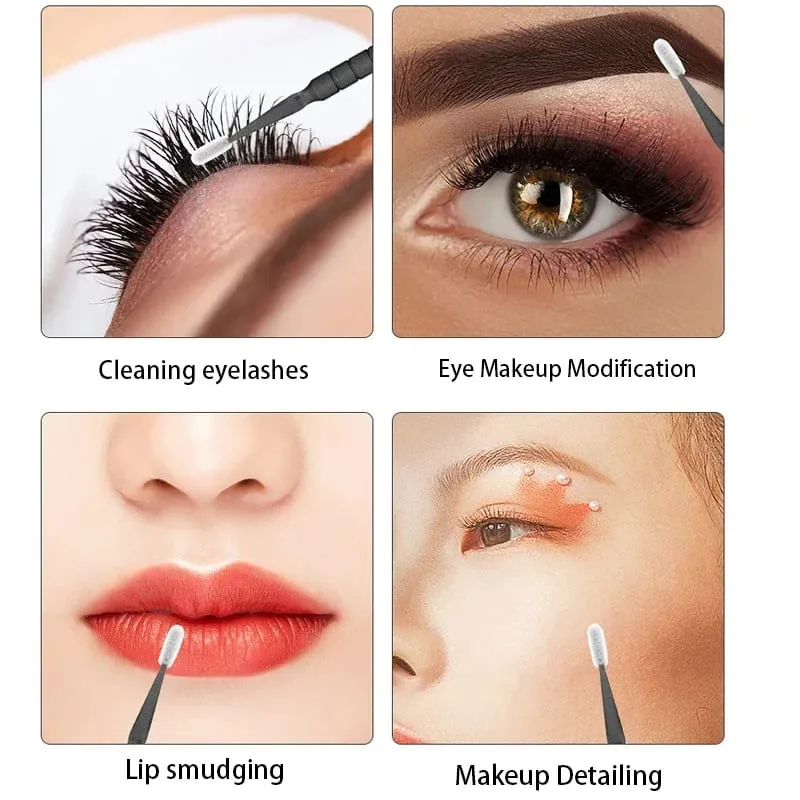 500/1000PCS Eyelash Brushes Crystal Swab Microbrushes Eyelash Extension Brush Grafting Lash Removing Applicators Makeup Tool — image 5
