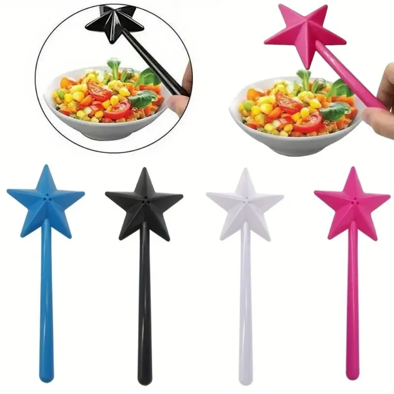 Recarregáveis ​​mágico estrela varinha portátil sal pimenta tempero dispensador shakers conjunto cozinha cozinhar suprimentos para churrasco presentes de festa de halloween