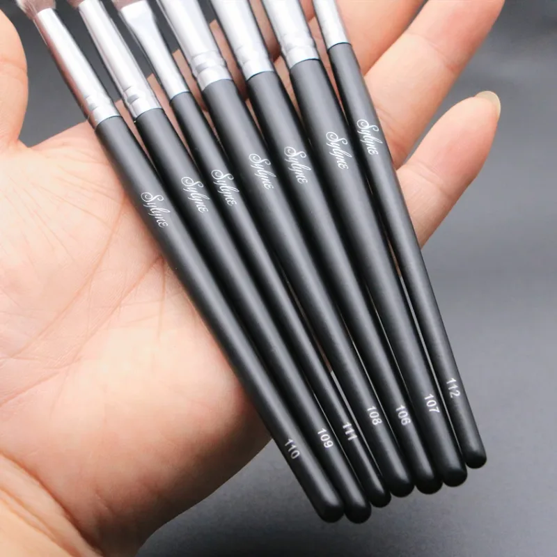 Eyeshadow Makeup Brush Set 7pcs Blending Eyebrow Complete Eye Shadow Professional Make Up Brushes Kit With Bag