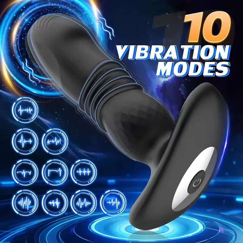 Plugue anal com controle remoto, vibrador telescópico, plugue anal, estimulador de masturbação, penetração vaginal, vibração anal, homens e mulheres
