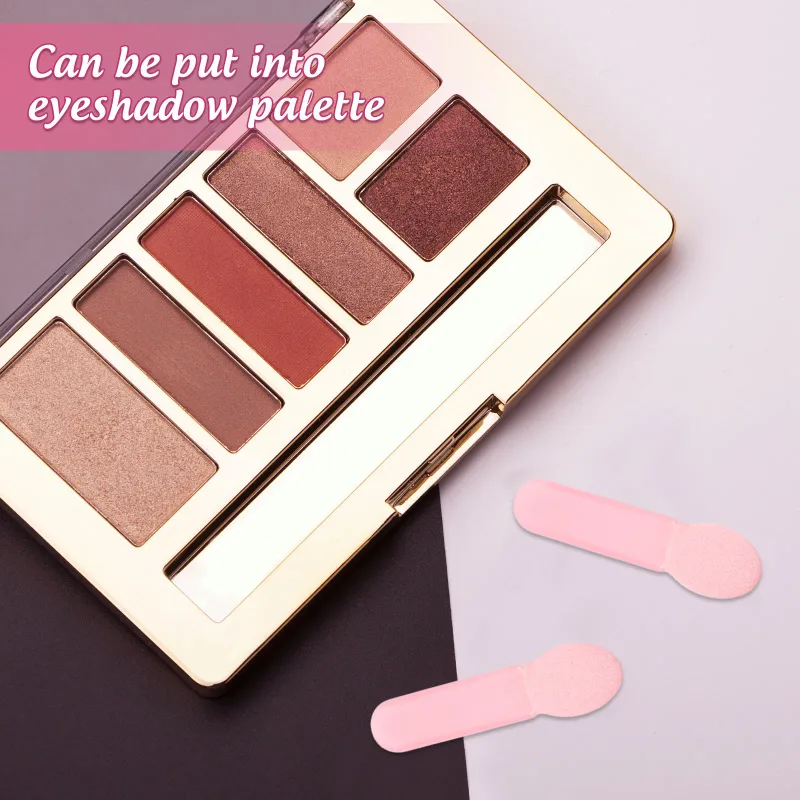 100Pcs Eyeshadow Applicator Sticks Soft Blending Sponge Brushes Makeup Tools for Eye Shadow Powder Makeup Brushes Women Teens — image 4