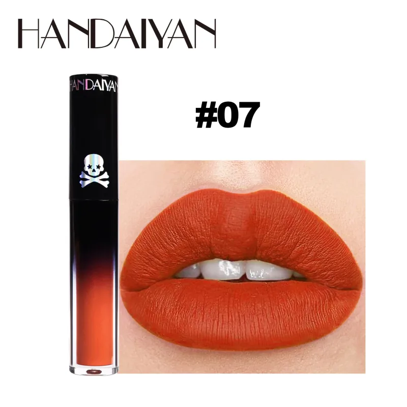 Batom fosco vampiro preto roxo à prova d'água, brilho labial de longa duração, halloween, natal, hidratante, maquiagem labial pigmentada — image 11
