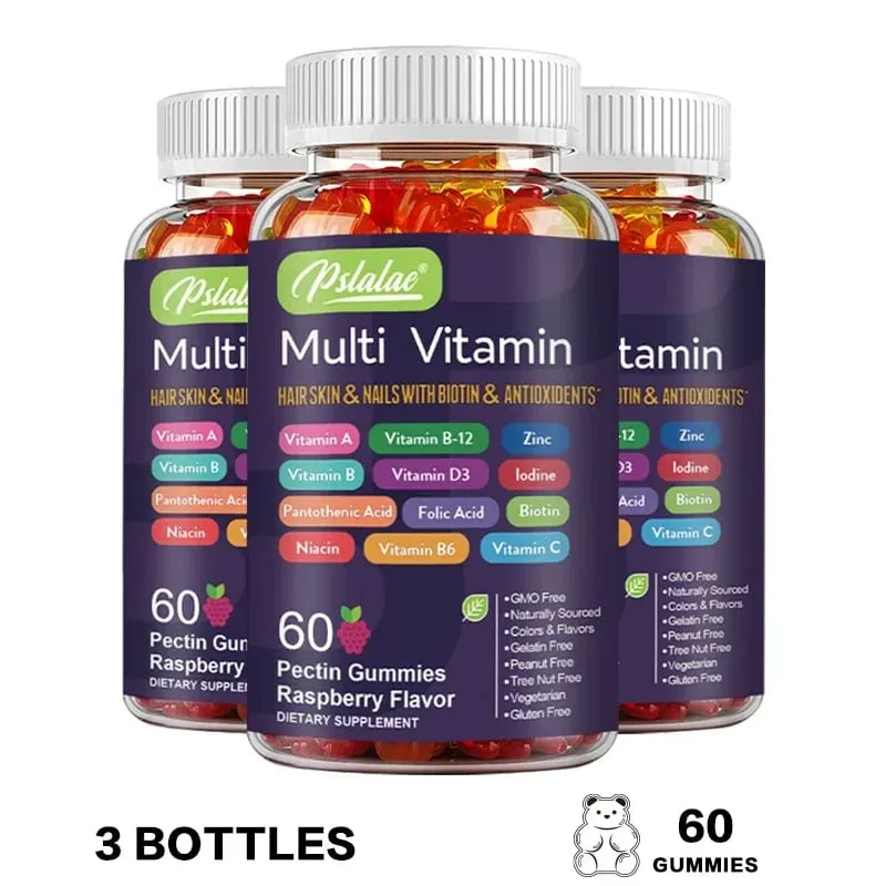 Multivitamin Gummies - Enhances Energy Levels Immune Support Antioxidant - with Vitamins and Minerals