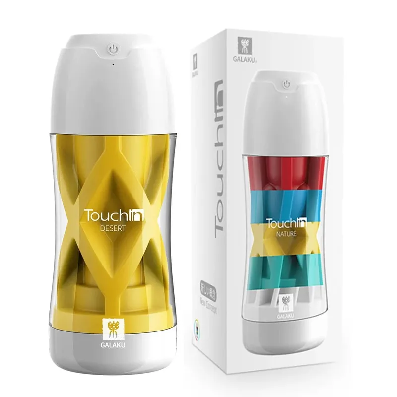 Touch In Masturbator Blowjob Simulation Sucking Cup Soft Realistic Vagina Male Masturbator Erotic Adult Sex Toys For Men