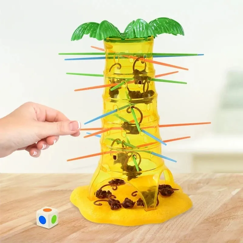 Jogos de mesa multijogador rolando macacos de escalada interessante inteligência brinquedos pai-filho jogo de tabuleiro interativo para crianças