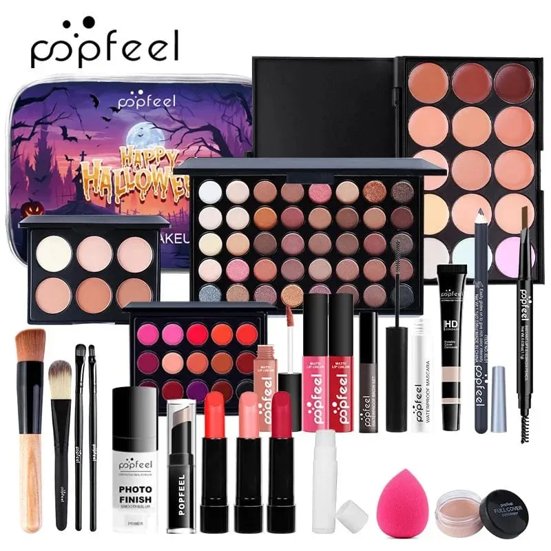 All in One Makeup Kit for Makeup Travel Makeup Kit Makeup Gift Set Makeup Kit for Women Full Kit Lipstick Eyeliner Mascara