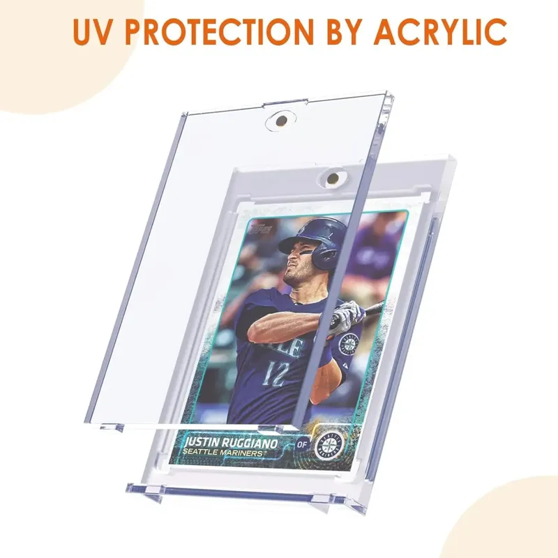 Magnetic Card Holder Support Set 35PT Hard Plastic Protectors Sleeves Trading Display Case Baseball Football Sports Yugioh Cards