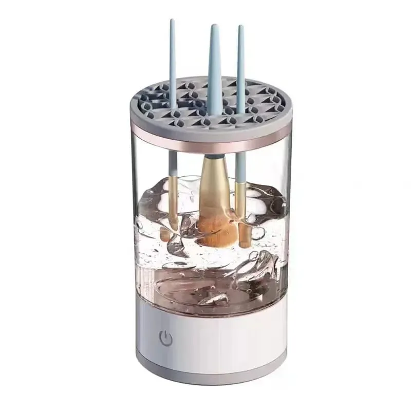 Escova de maquiagem alimentada por USB, limpador e secador, bateria inodora, plug and play, ferramenta de beleza essencial para pincéis cosméticos