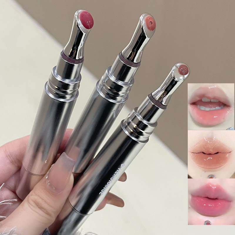 Espelho aguado essência brilho labial de longa duração não-pegajoso plumping batom líquido geléia lábio esmalte maquiagem hidratante lábios matiz