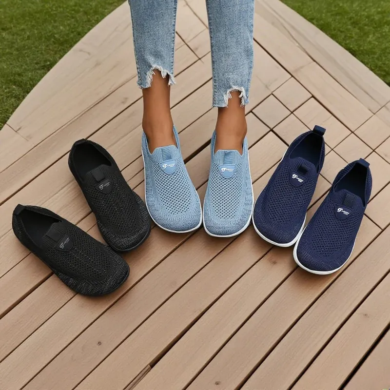Zero diferença sapatos para homens e mulheres versão ampla esportes sapatos de caminhada sola macia anti deslizamento confortável tênis corrida