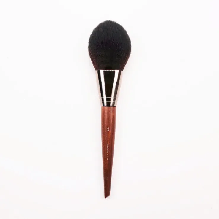 1pc mf pincéis de maquiagem de madeira natural macio pó fundação corretivo compõem escova blush sombra de cabelo sintético ferramentas de alta qualidade
