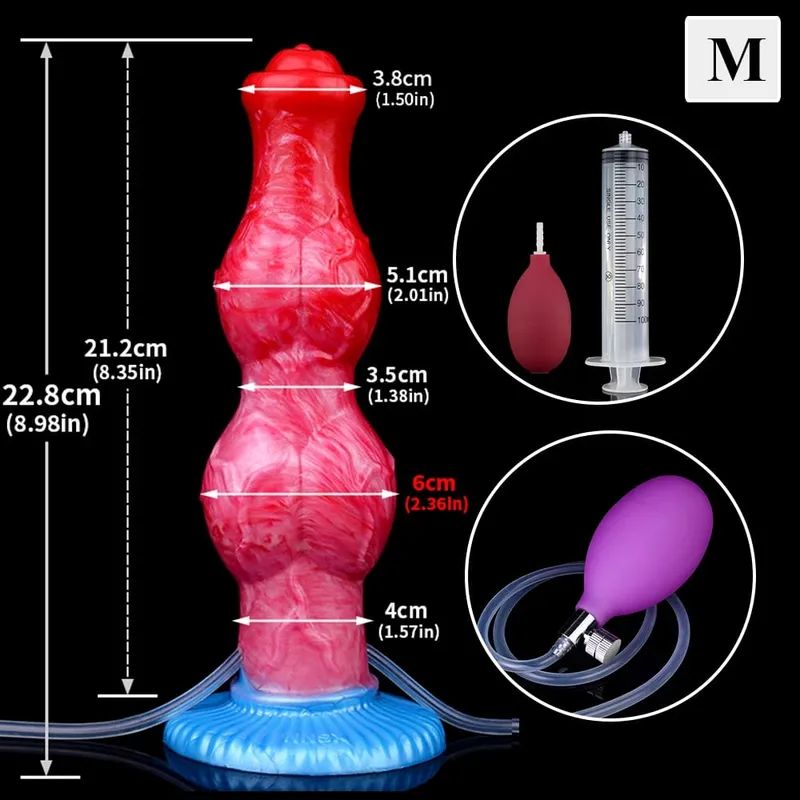 Enorme nó esguichando-dildo inflável com forte otário silicone inflat anal plug trainer iniciante brinquedos sexuais para mulheres homens
