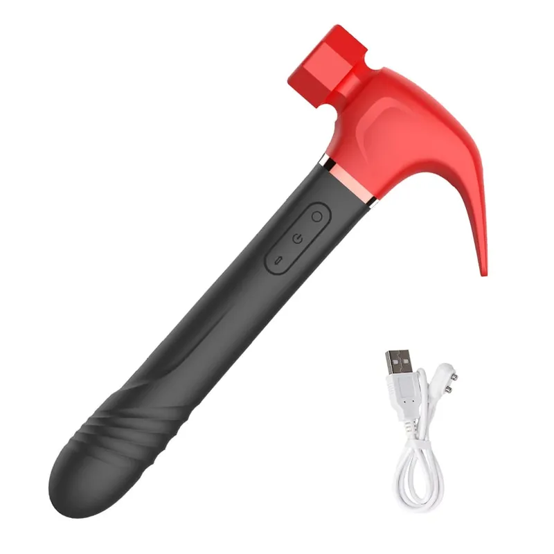 Vibrador martelo multifuncional, máquina sexual, estimulação do ponto g, vibrador telescópico, massagem vaginal, sucção de clitóris, masturbador feminino — image 11