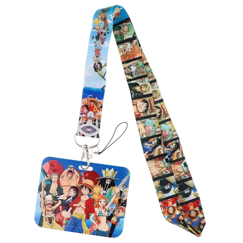 Titular credencial chaveiros pescoço cordão para cartão de passagem titular do cartão de crédito cosplay anime acessórios
