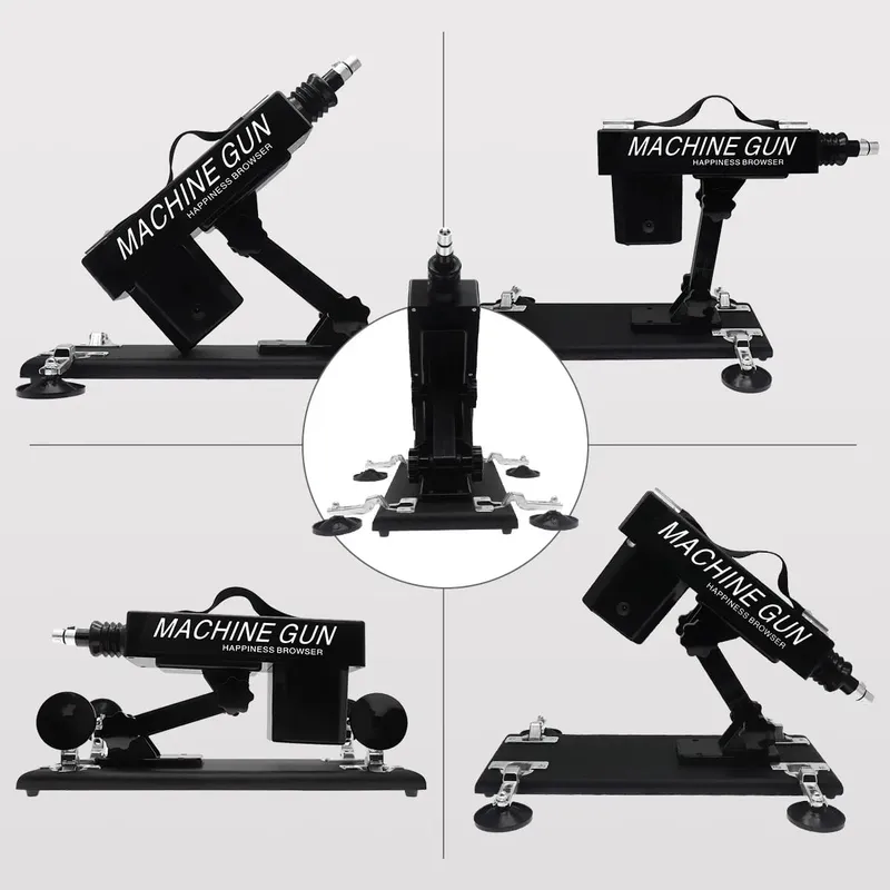 Máquina sexual vibartor automática, motor forte, com acessórios de vibrador, arma ajustável, máquina de amor, brinquedos sexuais para homens, mulheres, jogo adulto