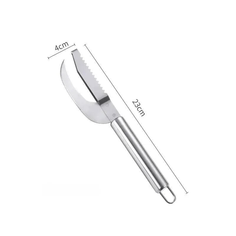 Kitchen Accessories Stainles Fish Scales Scraping Graters Fast Remove Fish Cleaning Peeler Scraper Fish Bone Tweezers Tool Gadge