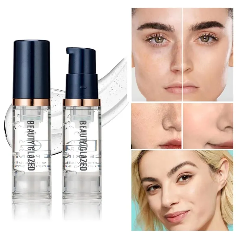 3pcs Face Makeup Set Liquid Foundation+Primer+ Liquid Contour Natural Weightless Long-wearing Smudgeproof Bronzer