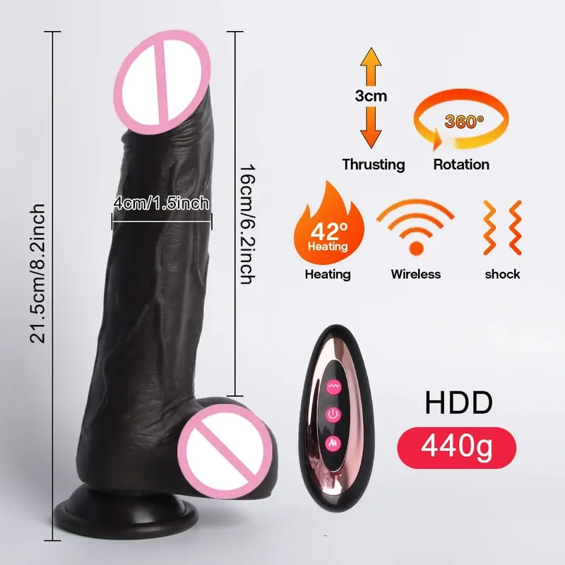 Enorme realista silicone controle remoto vibrador empurrando vibratório sexo feminino brinquedos penetração g ponto clit vagina orgasmo massageador