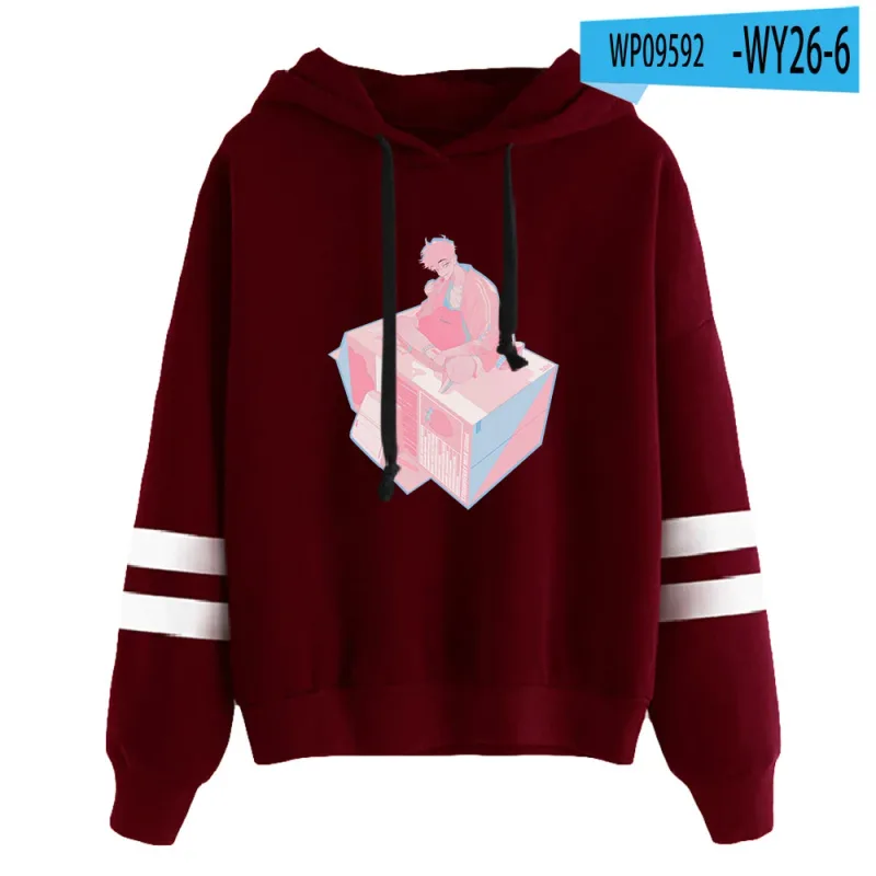 Link Click Anime Hoodie Unisex Pocketless Parallel Bars Sleeve Sweatshirts Women Men Hoodies Harajuku Streetwear Fashion Clothes
