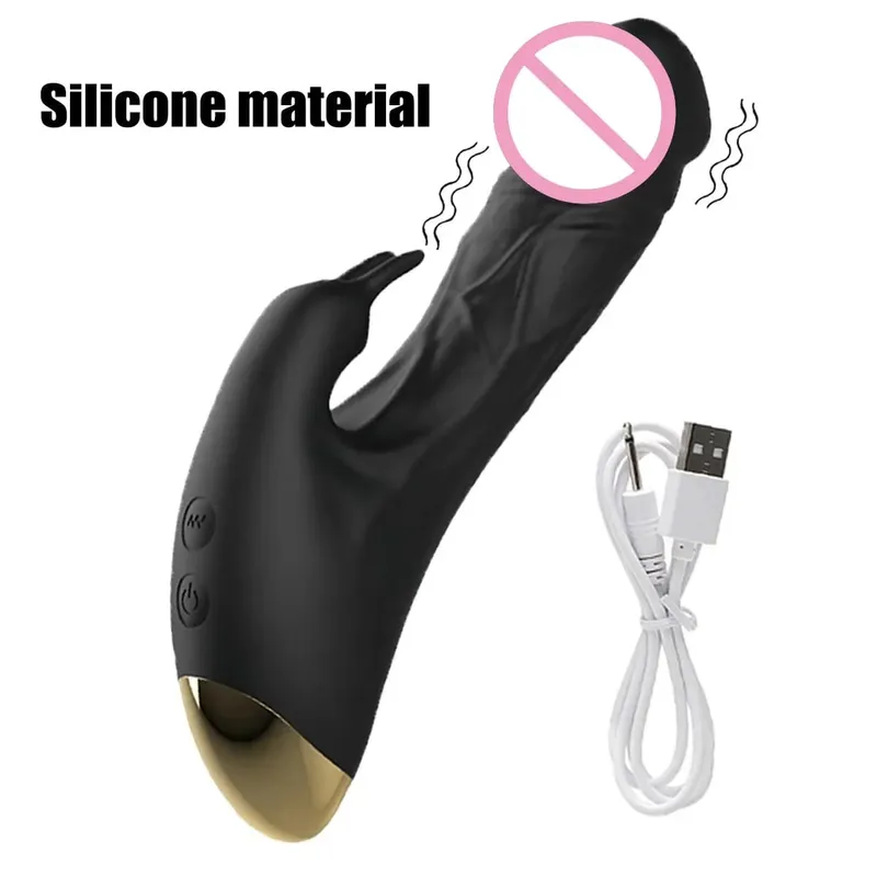 Vibrador de coelho de silicone 3 em 1, ponto G, clitóris, contas anais, estimulador, 10 modos de impulso, brinquedo sexual vibratório para mulheres — image 23