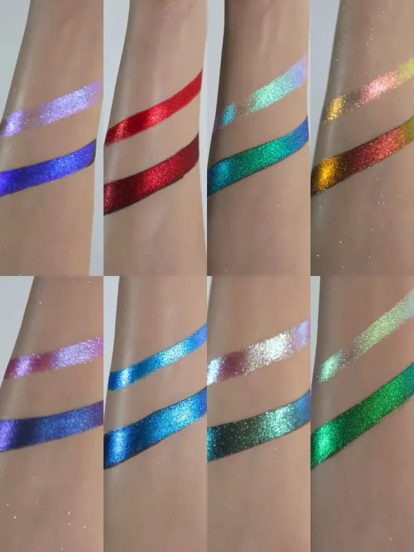Anthemy camaleão sombra única verde brilhante esfumaçado à prova d'água de longa duração altamente pigmentada para cosplay maquiagem de olhos