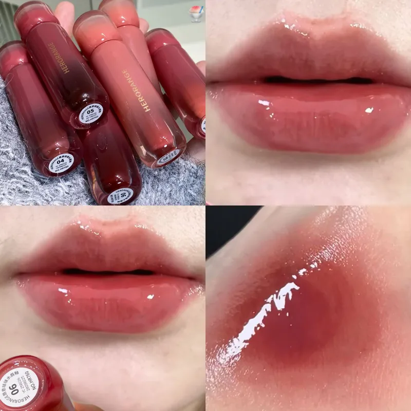Uva fumada roxo vermelho lábio esmalte espelho água brilho labial hidratante batom líquido matiz claro maquiagem coreano feminino cosméticos — image 4
