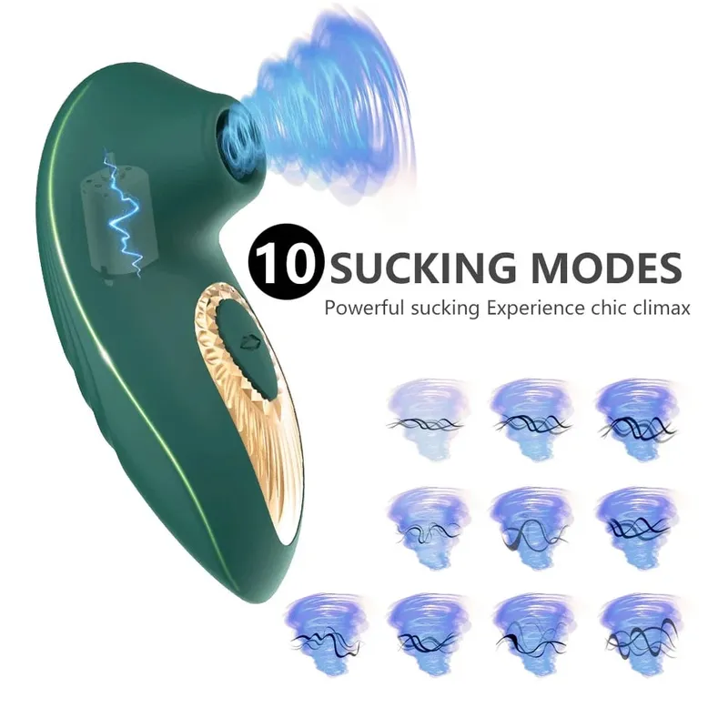 10 Mode Powerful Clit Sucker Vibrator for Women Sucking Clitoris Vacuum Stimulator Nipple Vibrating Female Sex Toy for Adult 18