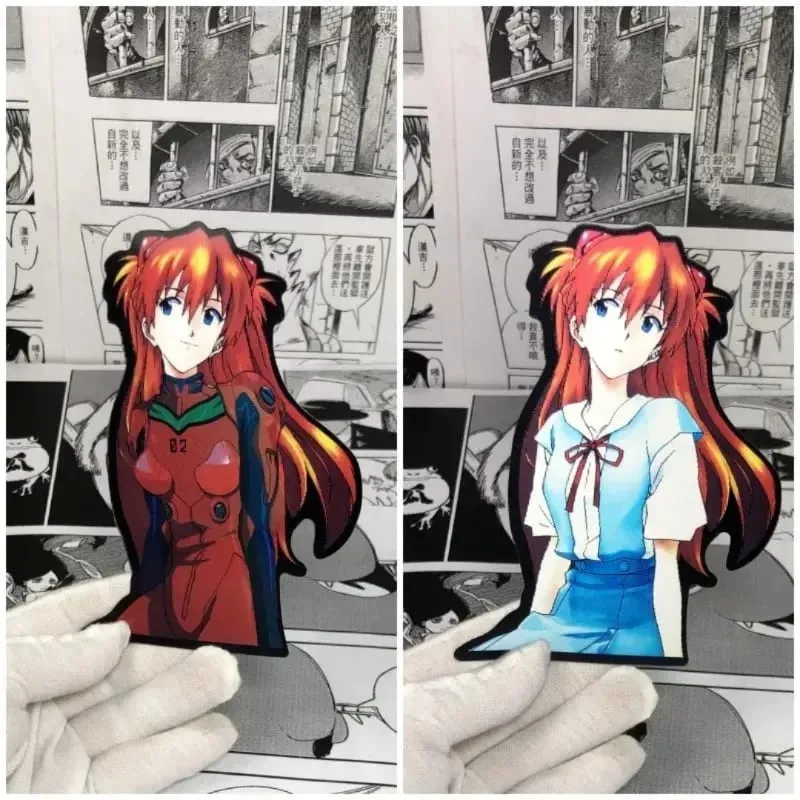 Neon Genesis Evangelion Ayanami Rei Asuka personalizado criativo desenho animado carro decoração de mesa adesivo de descoloração à prova d'água