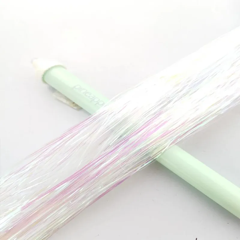 Extensões de cabelo sintéticas brilhantes, 93/120cm, fios coloridos de arco-íris, para meninas, cabelo, decoração falsa a laser