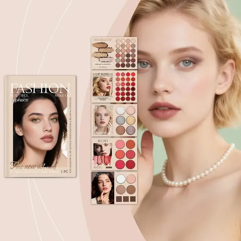 Multi-layered Beauty Book Palette 67 Colors Makeup Eyeshadow That Combines And Contouring Highlighter Color Rich Blush N4A4 — image 3