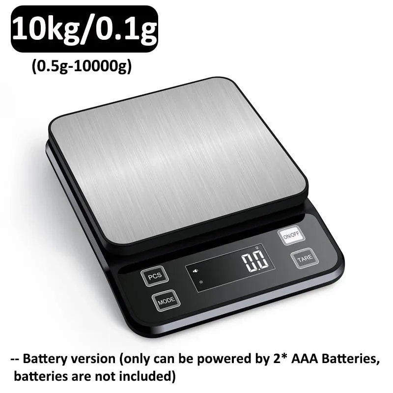 3/5/10kg 0,1g Balança de cozinha eletrônica digital LCD Display totalmente à prova d'água de aço inoxidável ferramenta de medição e pesagem — image 12