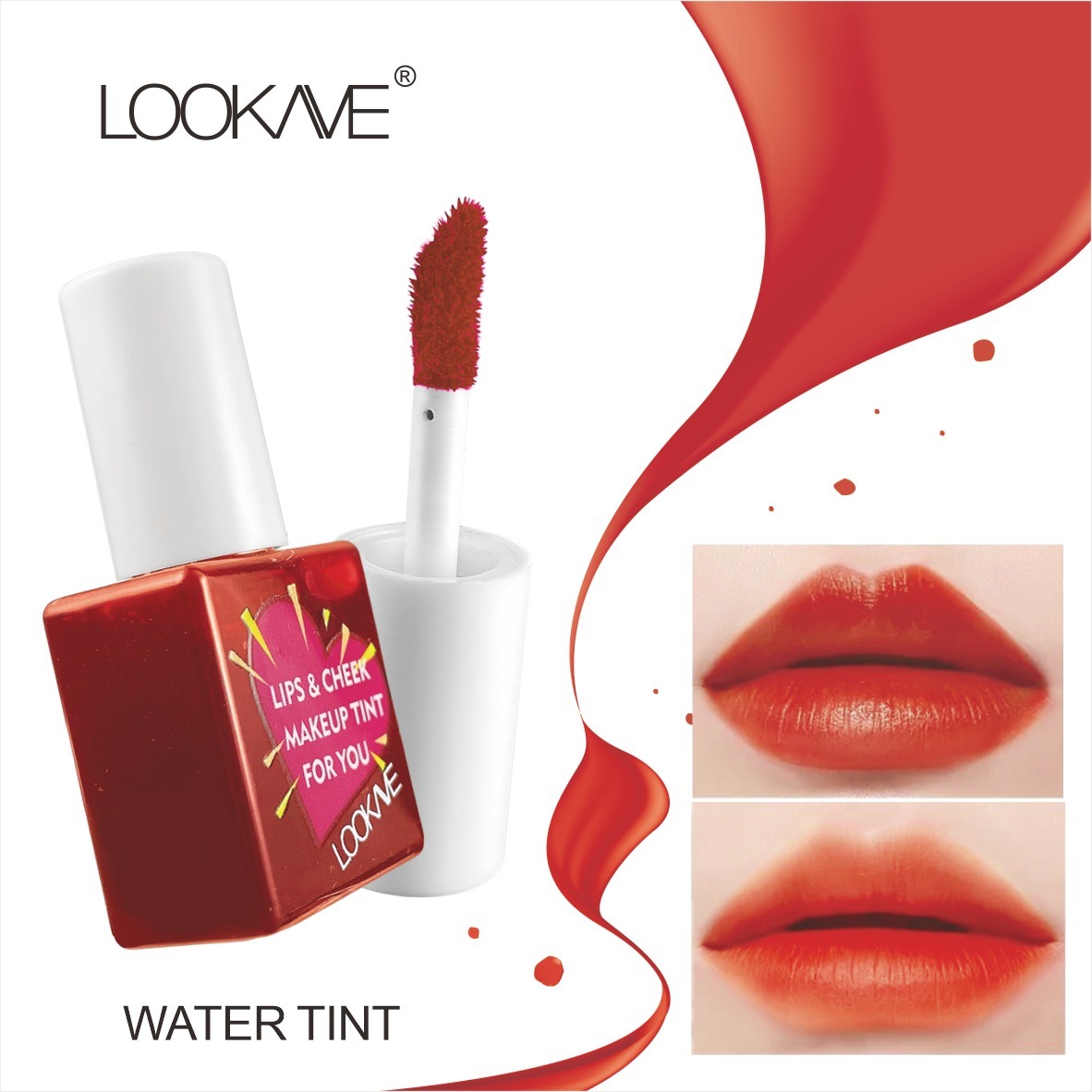 Batom líquido para bochecha, brilho labial fosco, hidratante, frutas, blush, 6 cores, brilho labial, cosméticos à prova d'água de longa duração
