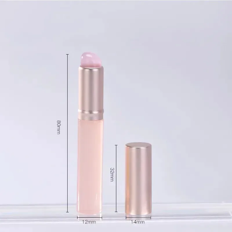 Atualizar escova de lábios de silicone com capa como pontas dos dedos batom florescendo escovas escova macia q multifuncional olho concea — image 5
