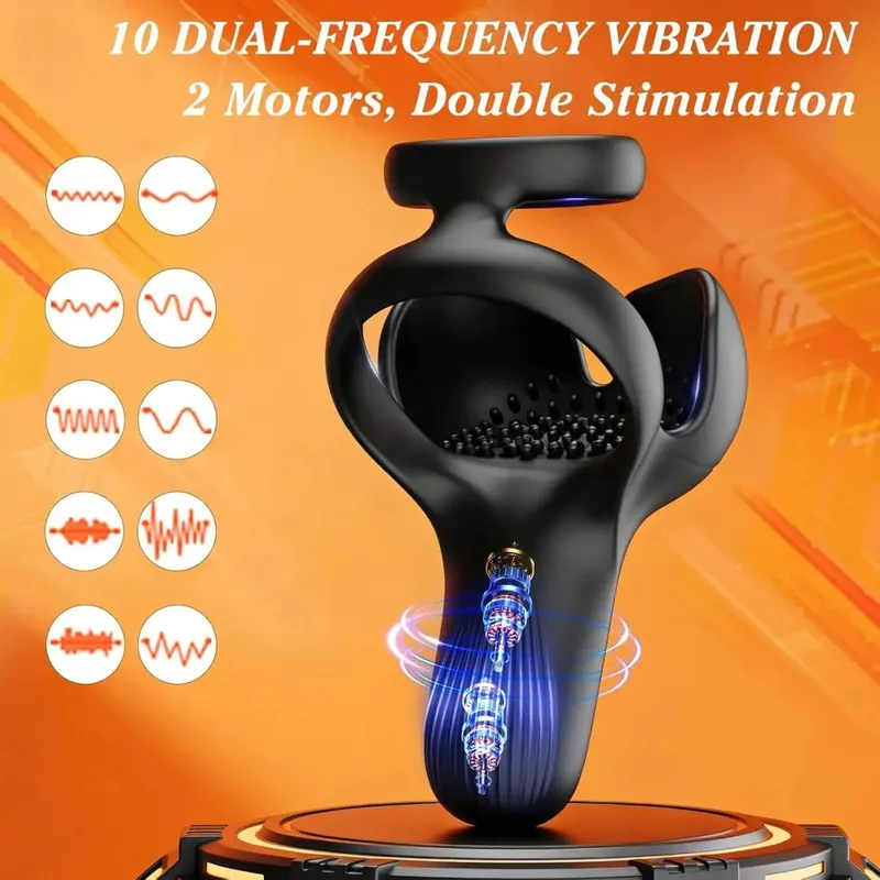 Remote Control Penis Cock Ring Vibrator Clitoral Stimulation Male Ejaculation Delay Stimulator Adult Sex Toy for Men Couple 18+
