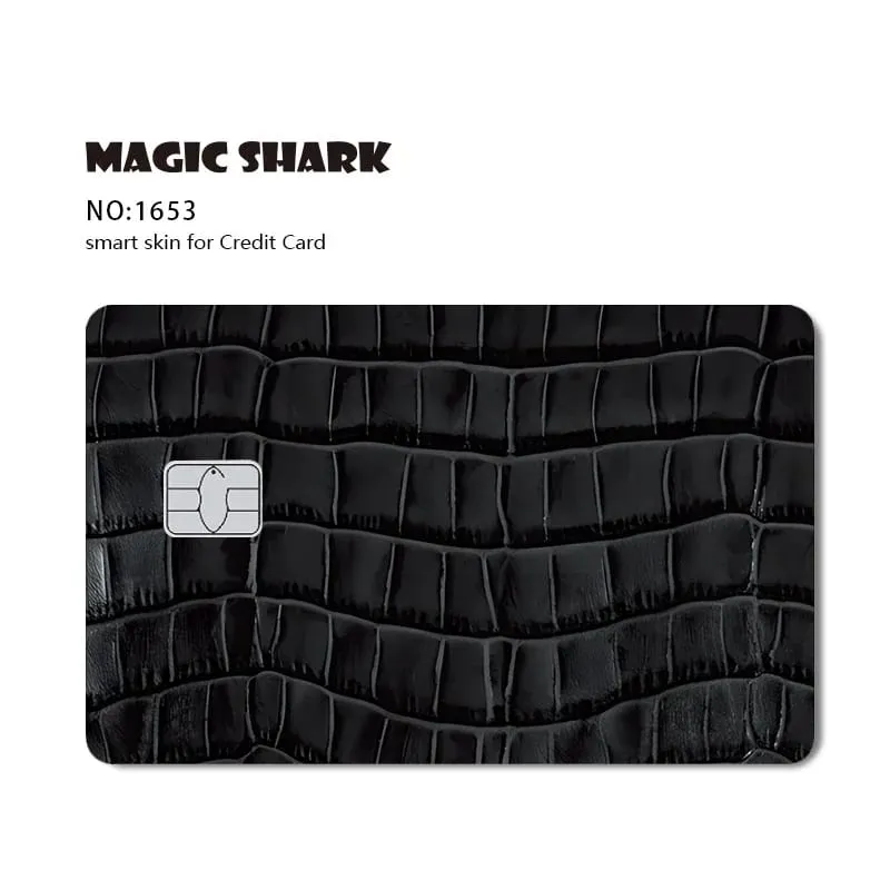2026 New Magic Shark Anime Money Charge 404 Error ID Game Machine Film Skin Sticker for Debit Bank Credit Card