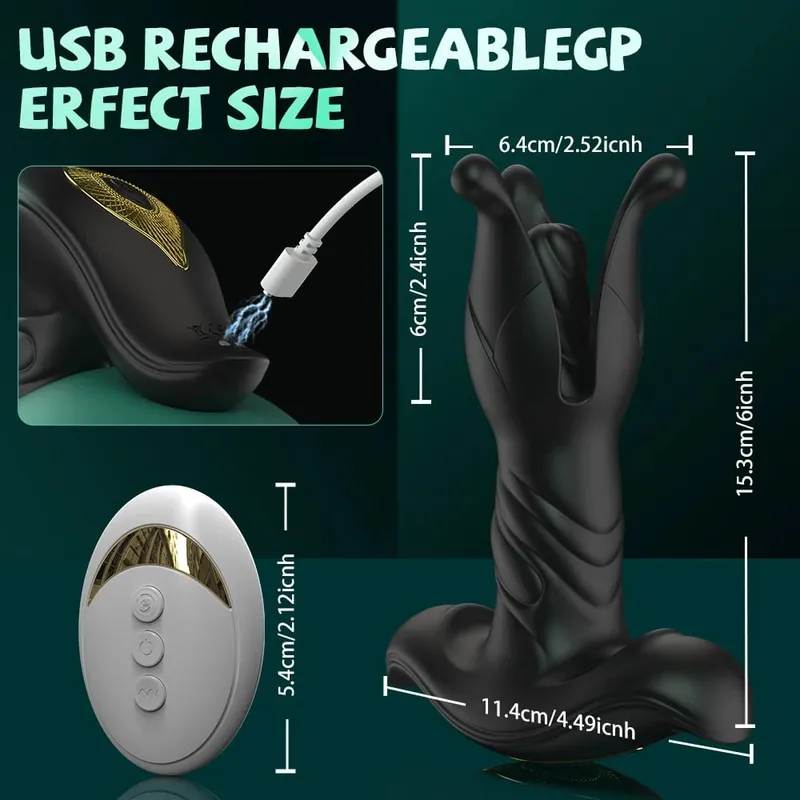 張力衝擊拍打推力肛門塞肛門振動器前列腺按摩器肛門玩具 APP 遠端雙控男士性玩具