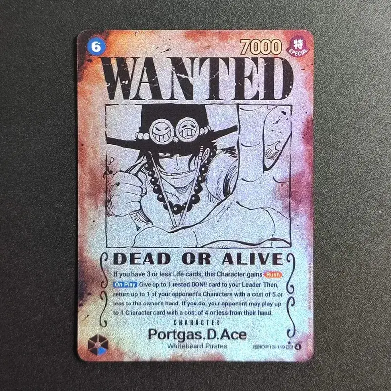 Cartão proxy de uma peça, Luffy Shanks ACE Roger Ensine Kaido, cartão de personagem querido, arte alternativa, coleção em inglês, cartões de anime — image 2