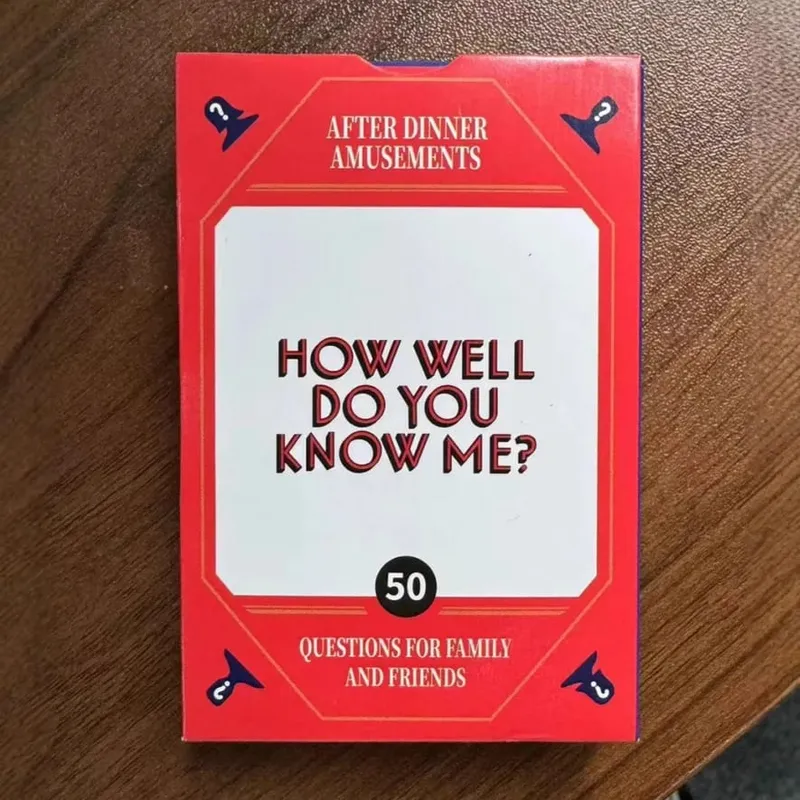 Mini jogo de cartas para festa de jantar multitemático, portátil, jogos de festa, curiosidades, enigmas e iniciantes de conversa para adultos e crianças — image 2