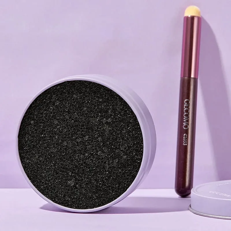 【M】Caixa de limpeza de pincéis de maquiagem, esponja de limpeza rápida, pincéis de sombra, limpeza a seco, lavagem cosmética, ferramenta de pó, acessórios de maquiagem