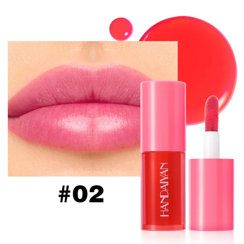 1Pc Long-lasting Lip Dyeing Waterproof Highly Pigmented Lightening Lip Textures Moisturizing Non-stick Cup Lip Tint Stain Makeup